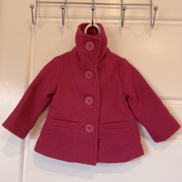 Magenta Fall Baby Girl coat - Picture 2 of 4